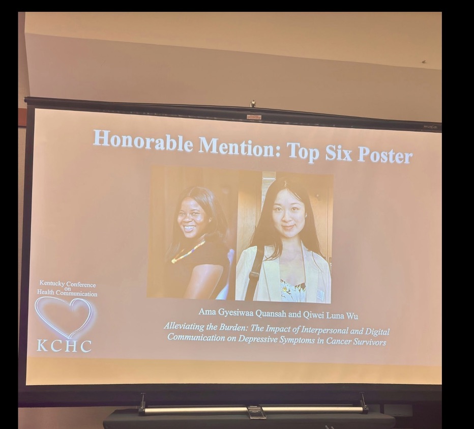 KCHC 2026 conference slide announcing Honorable Mention Top Six Poster award